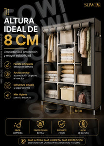 🏠 CLOSET DESARMABLE DE TELA + COMBO ZAPATERO TELA 10 NIVELES 🏠