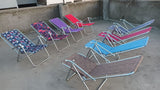Silla plegable y/o perezosa metal galvanizado || soporta 150 kilos