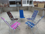 Silla plegable y/o perezosa metal galvanizado || soporta 150 kilos