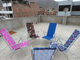 Silla plegable y/o perezosa metal galvanizado || soporta 150 kilos