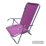 Silla plegable y/o perezosa metal galvanizado || soporta 150 kilos