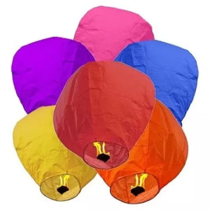 PACK 3 GLOBOS LUMINOSOS DE DESEOS LINTERNA VOLADORA CHINA