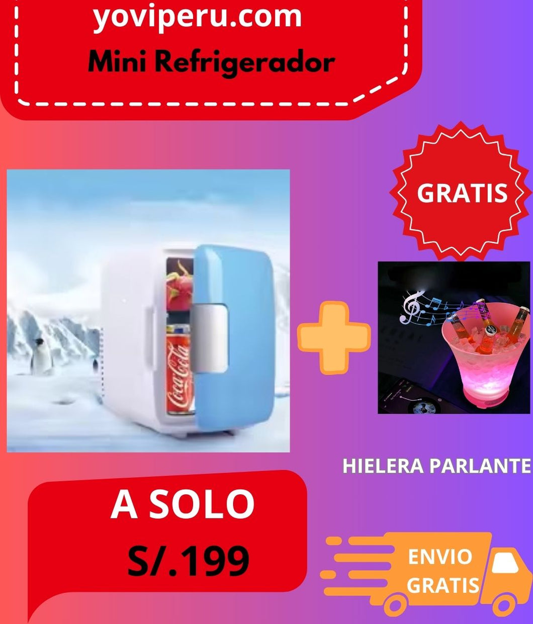 MINI REFRIGERADOR PORTATIL