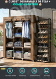 🏠 CLOSET DESARMABLE DE TELA + COMBO ZAPATERO 10 NIVELES 🏠
