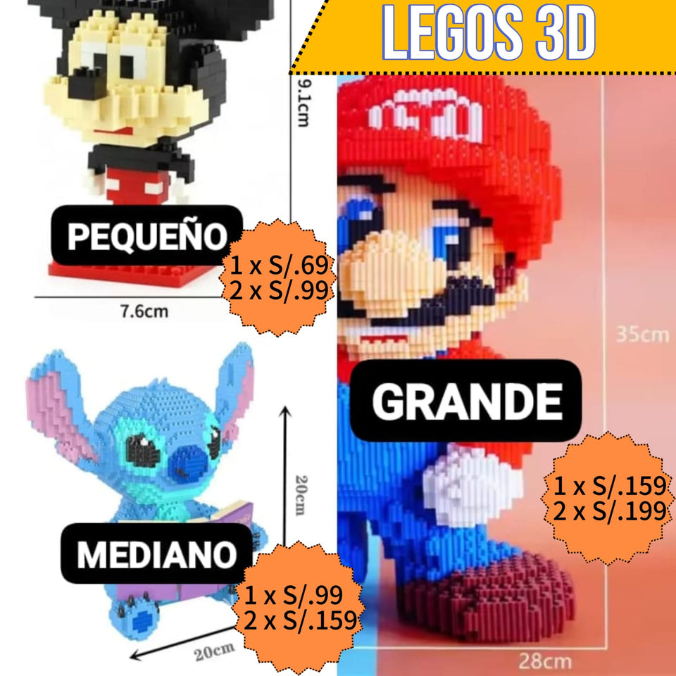 LEGOS ARMABLES 3D ROMPECABEZAS || JUGUETES 2026