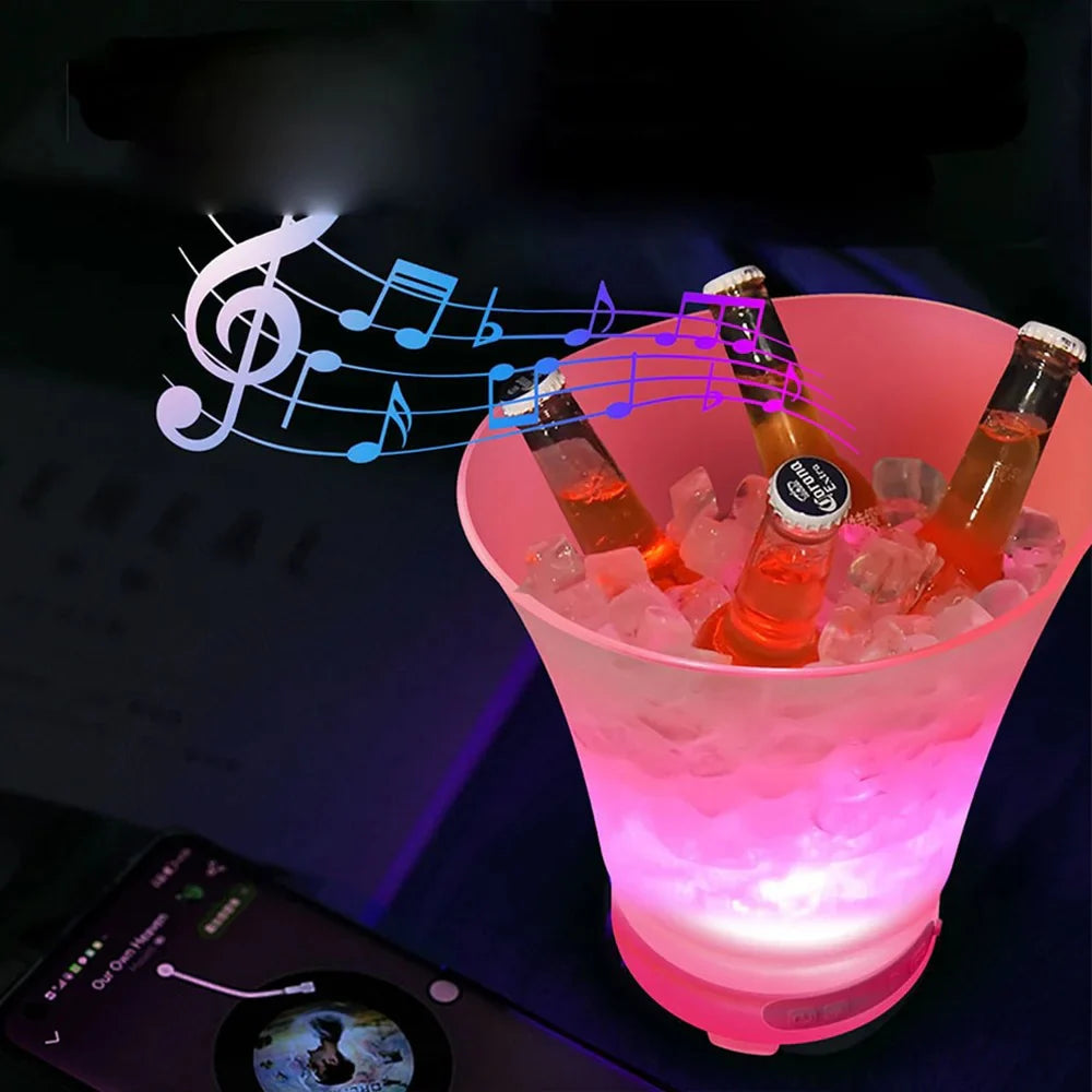 PARLANTE HIELERA BLUETOOTH RECARGABLE LUZ RGB TENDENCIA 2025